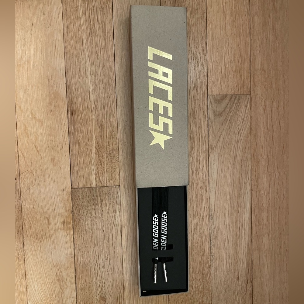 Golden goose laces black